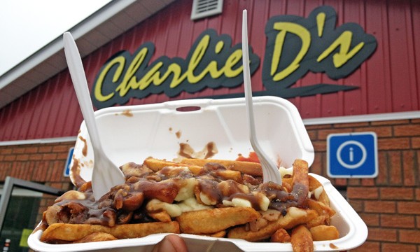  Poutine in front of building