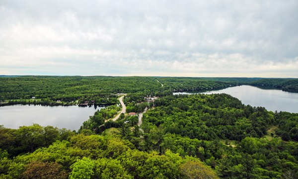  Aerial view of Lake of Bays