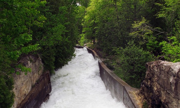 Old log chute