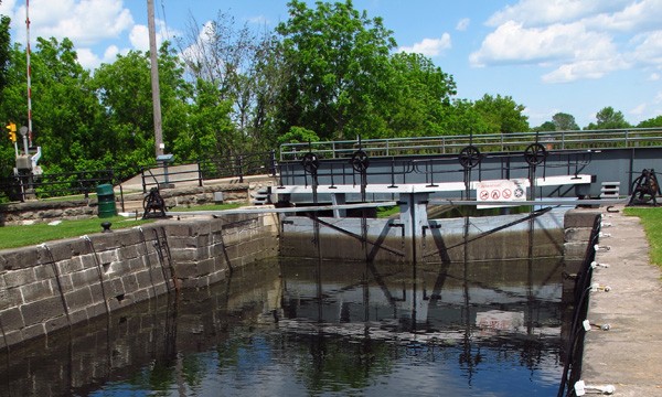 Canal locks closed