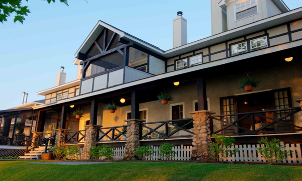 Dining Patio at sunset