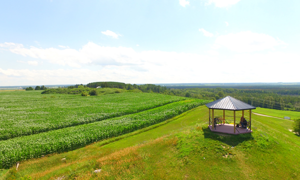 Lookout on a hill